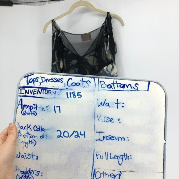 Cinq a sept (5 a 7) floral lily print black satin mesh  panel tie shoulders - Picture 12 of 13